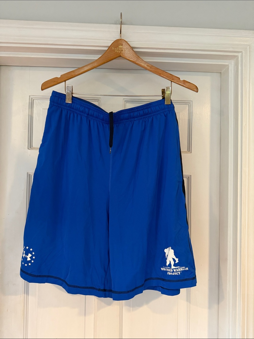 Under Armour Royal Blue Athletic Shorts with Logo